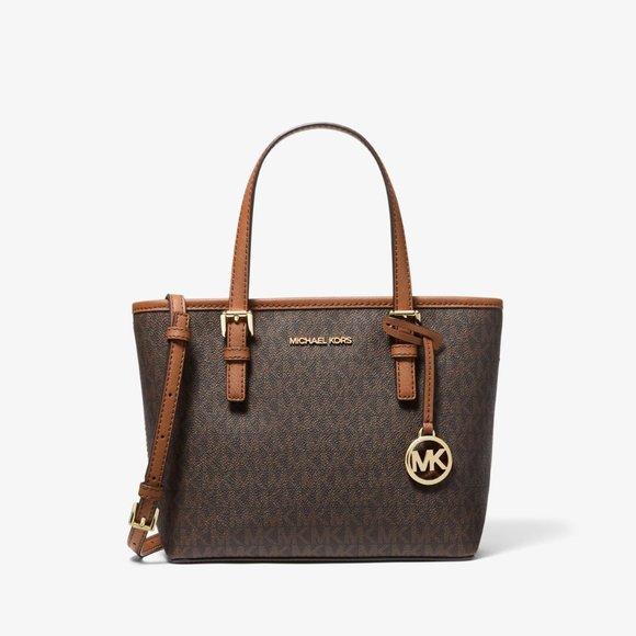 Michael Kors Tote Bag Jet Set Travel Extra-Small Logo Top-Zip - Picture 1 of 11